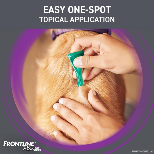 FRONTLINE Plus Flea and Tick Treatment for Medium Dogs Up to 23 to 44 lbs., 3 Treatments - Image 6