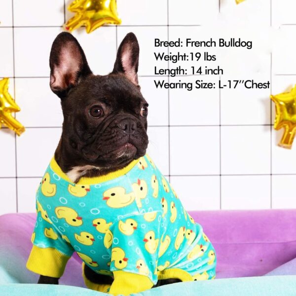 KYEESE Dog Pajama for Large Dogs Yellow Duck Soft Material Stretchable Dog Pajamas Onesie Dog Apparel - Image 6