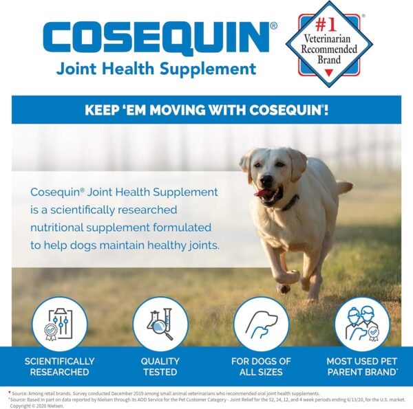 Cosequin Senior Joint Health Supplement for Senior Dogs - With Glucosamine, Chondroitin, Omega-3 for Skin and Coat Health and Beta Glucans for Immune Support, 60 Soft Chews - Image 3