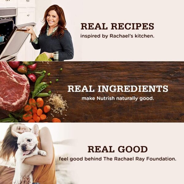 Rachael Ray Nutrish Premium Natural Dry Dog Food with Added Vitamins, Minerals & Taurine, Real Beef, Pea, & Brown Rice Recipe, 6 Pounds (Packaging May Vary) - Image 12