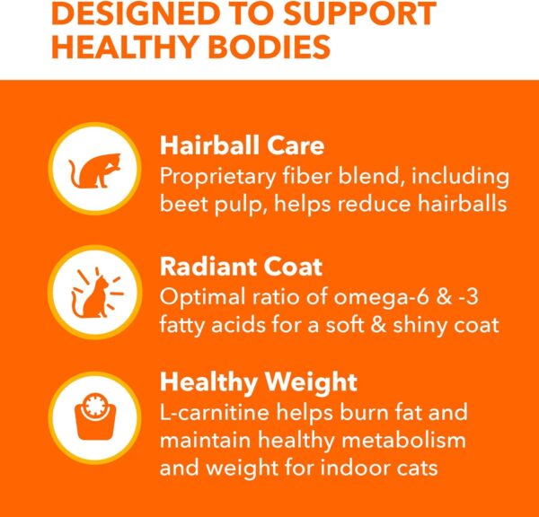 Iams Proactive Health Indoor Weight & Hairball Care Adult Dry Cat Food with Salmon, 16 lb. Bag - Image 4