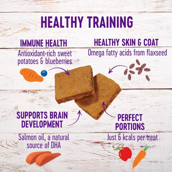 Wellness Soft Puppy Bites Healthy Grain-Free Treats for Training, Dog Treats with Real Meat and DHA, No Artificial Flavors (Lamb & Salmon, 8-Ounce Bag) - Image 2