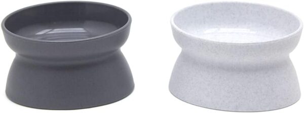 Kitty City Raised Cat Food Bowl Collection/Stress Free Pet Feeder and Waterer and Slow Feed Bowls