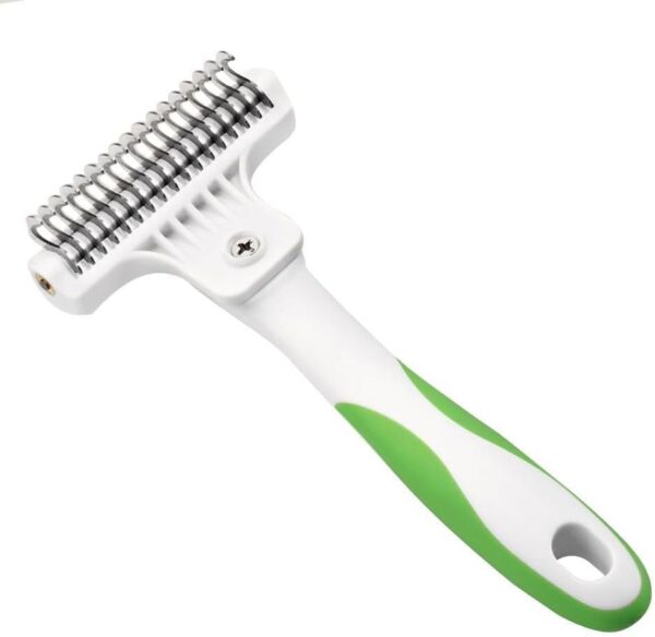 Andis 65760 Deshedding Tool for Cats & Dogs - Reduces Shedding up to 90% - Quick & Clean Grooming - Skin-Friendly Dematting brush with Non-Slip Rubber Handles - Image 2