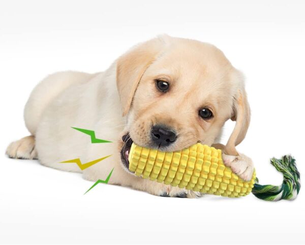 Carllg Dog Chew Toys for Aggressive Chewers, Indestructible Tough Durable Squeaky Interactive Dog Toys, Puppy Teeth Chew Corn Stick Toy for Small Meduium Large Breed - Image 4