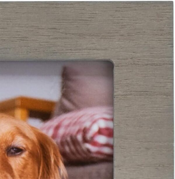 Malden Int Designs 4x6 Pet Sentiment Picture Frame A lifetime of love forever in our hearts MDF Wood Brown - Image 3