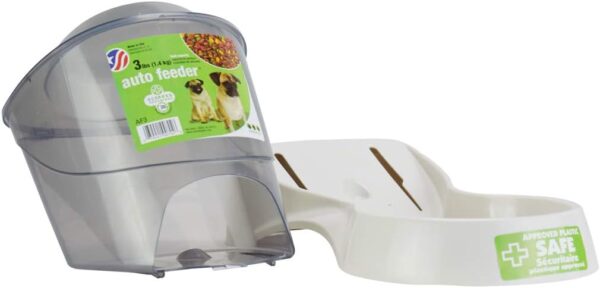 Van Ness Pets Small Gravity Auto Feeder for Cats/Dogs, 3 Pound Capacity, GRAY (Pack of 1) - Image 3