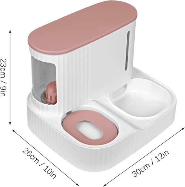 Gravity Pet Feeder and Water Dispenser Set, Automatic Cat Food Dispenser, Automatic Pet Feeder and Water Dispenser 2 in 1Suitable for Tracing Dogs and Pets - Image 7