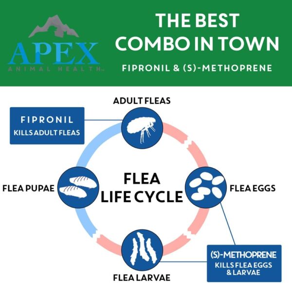 Apex Plus Cat Flea and Tick Treatment | 6-Month Supply, Over 1.5 lbs | Flea Treatment for Cats | 24-Hour Activation, Waterproof, 30-Day Protection - Image 3