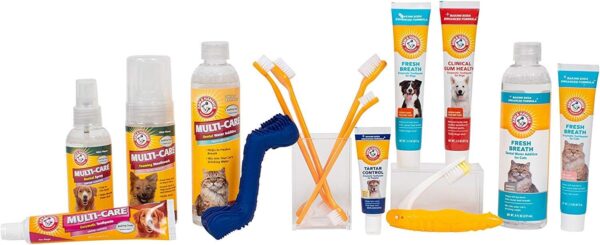 Arm & Hammer for Pets Tartar Control Kit for Dogs | Contains Toothpaste, Toothbrush & Fingerbrush | Reduces Plaque & Tartar Buildup | Safe for Puppies, 3-Piece , Beef Flavor - Image 8