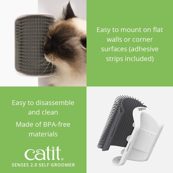 Catit Senses 2.0 Self Grooming Cat Brush and Interactive Cat Toy - Image 3