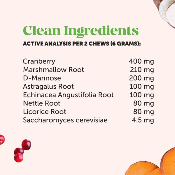 Pet Honesty Bladder Health Cranberry Supplement for Dogs – Kidney Support for Dogs, Dog UTI - Cranberry & D-Mannose to Help Support Dog Urinary Tract Health, Dog Urine & Dog Bladder Support (Chicken) - Image 6