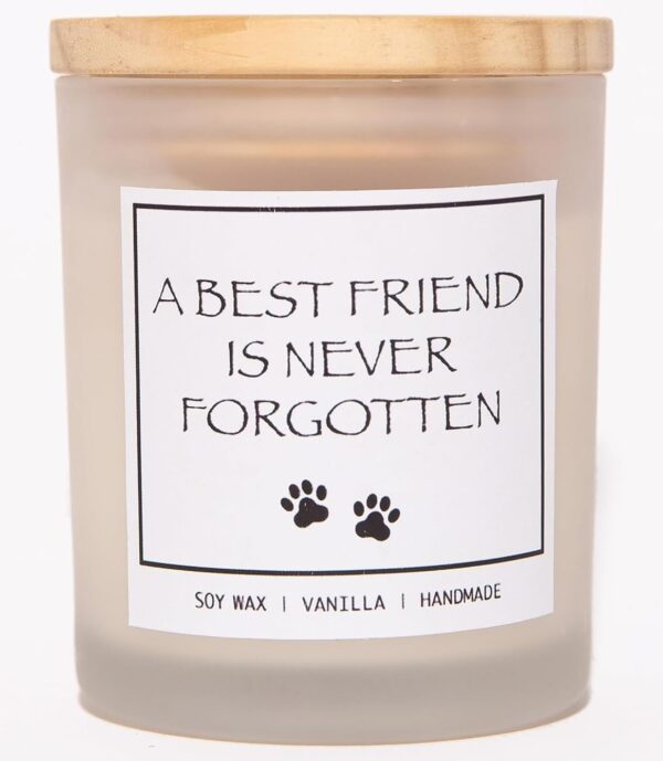 Dog Memorial Gifts for Loss of Dog, Rainbow Bridge Dog Memorial Gifts, Pet Loss Sympathy Gift, Cat Memorial Gifts - Vanilla Scented Candle