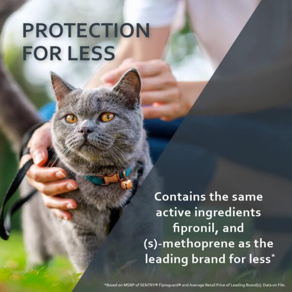 SENTRY Fiproguard for Cats, Flea and Tick Prevention for Cats (1.5 Pounds and Over), Includes 6 Month Supply of Topical Flea Treatments - Image 6