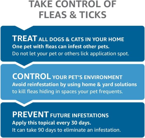 Amazon Basics Flea and Tick Topical Treatment for Medium Dogs (23-44 lbs), 3 Count (Previously Solimo) - Image 6