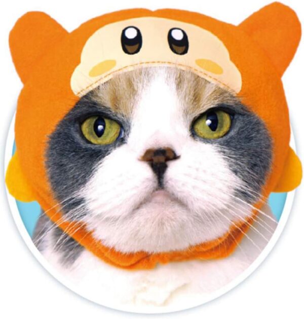 Kitan Club Cat Cap - Pet Hat Blind Box Includes 1 of 5 Cute Styles - Soft, Comfortable - Authentic Japanese Kawaii Design - Animal-Safe Materials, Premium Quality (Kirby) - Image 4