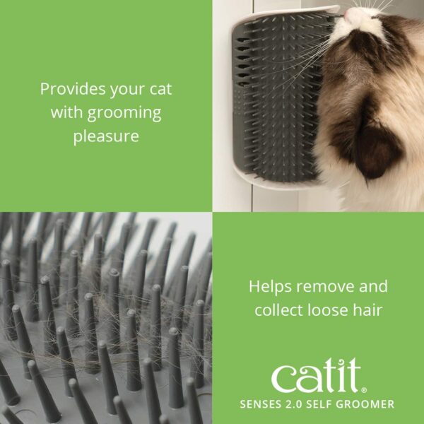 Catit Senses 2.0 Self Grooming Cat Brush and Interactive Cat Toy - Image 2