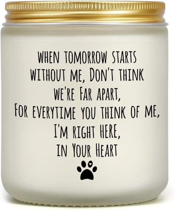 Dog Memorial Gifts for Loss of Dog, Pet Memorial Gifts, Pet Loss Gifts, Sympathy Candle Gift for Cats Dogs Passing Away, Bereavement Remembrance Grief Condolence Gifts for Dog Lovers Friends Familes