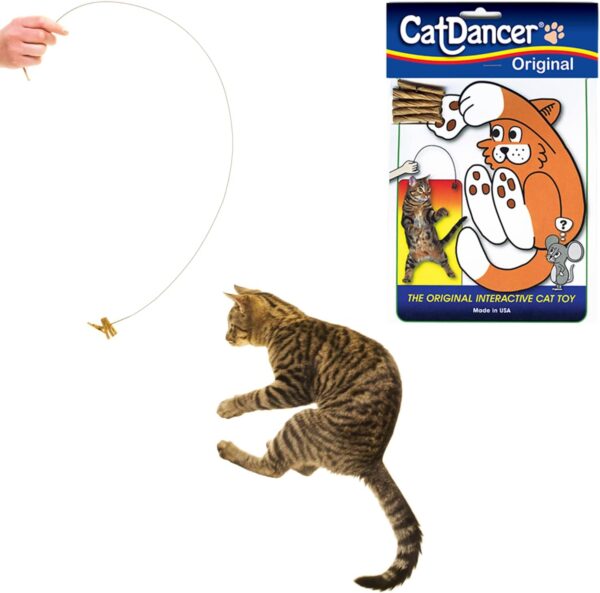 Cat Dancer Products 101 Interactive Cat Toy, Brown