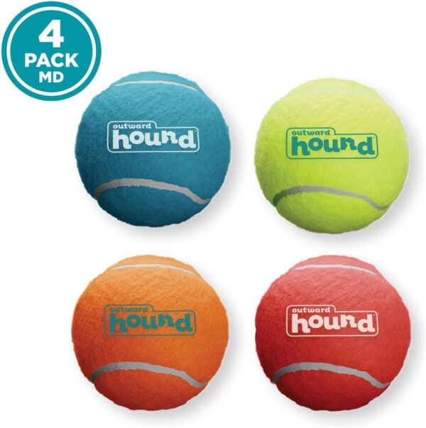 Outward Hound Squeaker Ballz Fetch Dog Toy, Medium - 4 Pack - Image 6