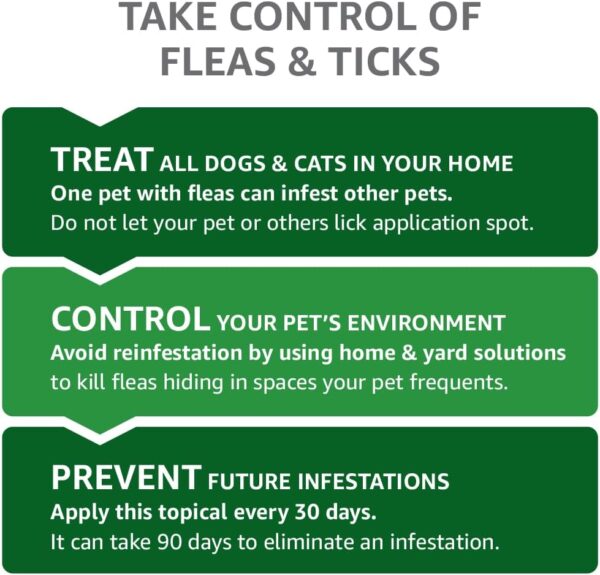 Amazon Basics Flea and Tick Topical Treatment for Cats (over 1.5 lbs), 6 Count (Previously Solimo) - Image 6