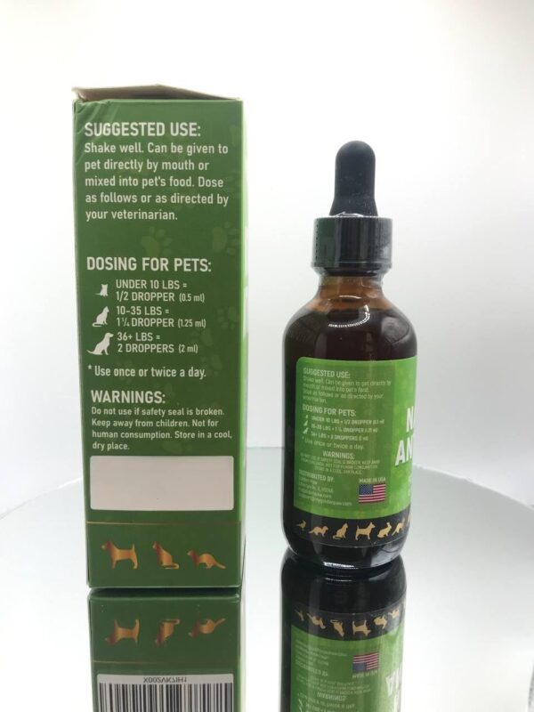 Herbal Antibiotics for Cats | Natural Herbal Dietary Supplement for Dogs | Cat Herbal Supplement | Herbal Antibiotics for Dogs | Pet Dietary Supplement |Herbal Dog Antibiotic | 2 Oz - Image 5