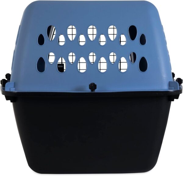 Petmate Pet Porter Fashion Dog Kennel 26", Parisian Blue & Black, for Pets 20-25lbs, Made in USA - Image 3