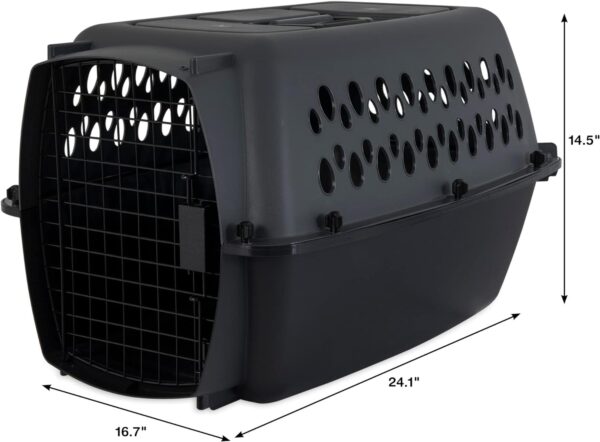 Petmate Pet Porter Dog Kennel 24", Dark Gray & Black, for Pets 15-20lbs, Made in USA - Image 5