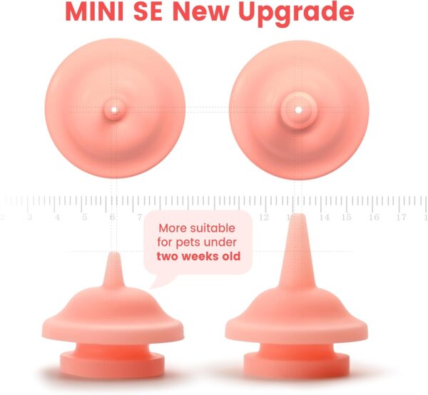 5 Pack Mini SE Feeding Nursing Nipple with 1cc and 3cc Syringe, New Upgrade with Smaller Pre-Made Hole Feeding Nipple for Kittens, Puppies, Bunnies, Squirrels - Image 3