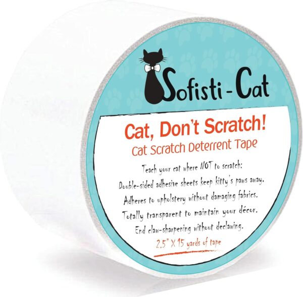 Training Tape, Cat Tape for Furniture, Cat Scratch Deterrent for Furniture, Keep Cats from Scratching Furniture with Our Double -Sided Tape Cat Repellent