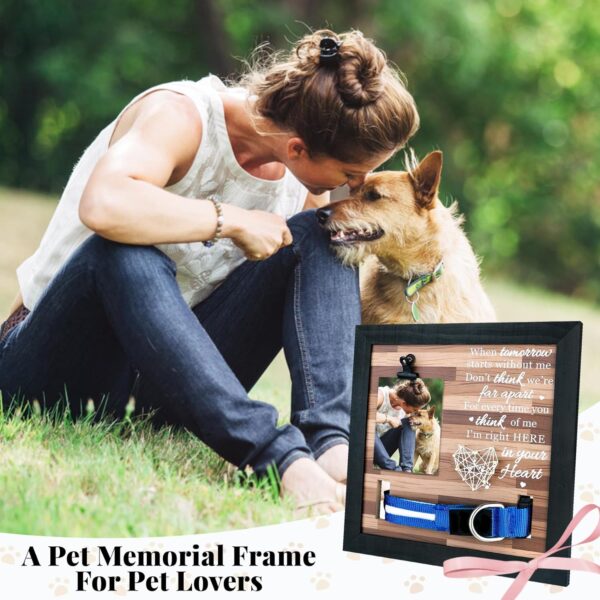 Pet Memorial Frame - Pet Memorial Gifts - Cat Memorial - Dog Memorial Gifts for Loss of Dog - Dog Memorial Picture Frame - Dog Frames for Pictures Memorial (When Tomorrow) - Image 2