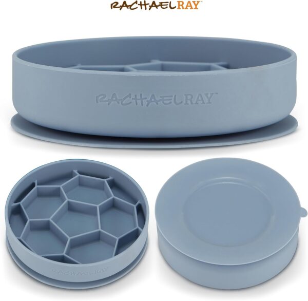 Rachael Ray Slow Feeding Dog Bowl – Slow Feeder Dog Bowls, Silicone Non-Slip Dog Bowls for Small Dogs, Medium Dogs, and Large Dogs, Perfect Dog Feeder, Easy to Clean Dog Food Bowl, Fun Dog Slow Feeder - Image 2