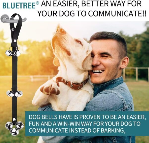 BLUETREE Dog Doorbells Premium Quality Training Potty Great Dog Bells Adjustable Door Bell Dog Bells for Potty Training Your Puppy The Easy Way - 7 Extra Large Loud 1.4 DoorBells - Image 6