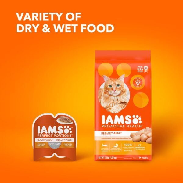 IAMS PROACTIVE HEALTH Adult Healthy Dry Cat Food with Chicken Cat Kibble, 22 lb. Bag - Image 12