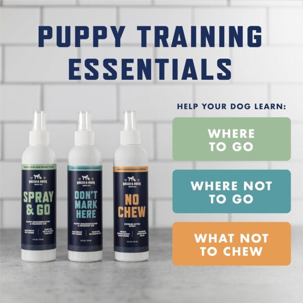 Rocco & Roxie Puppy Potty Training Go Here Spray for Dogs - Attract Dog to Pee in One Spot - Behavior and Housebreaking Aids - Indoor and Outdoor - Tools and Supplies for Dogs and Puppies Made in USA - Image 5