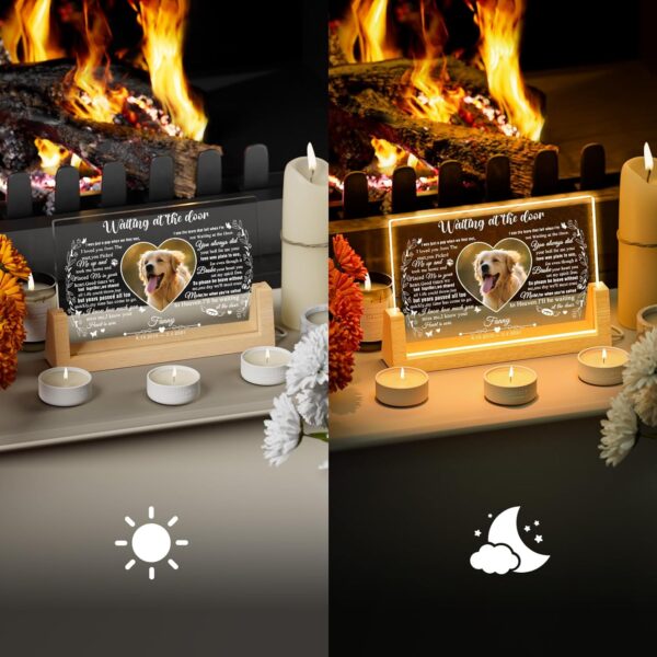 Bemaystar Personalized Pet Memorial Gifts - in Memory of Dog Night Lights, Custom Dog Memorial Gifts for Loss of Dog, Pet Loss Gifts, Memorial Plaques for Dogs, Pet Horizontal Memorial Gifts - Image 6