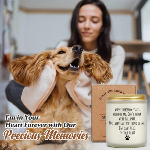 Dog Memorial Gifts for Loss of Dog, Pet Memorial Gifts, Pet Loss Gifts, Sympathy Candle Gift for Cats Dogs Passing Away, Bereavement Remembrance Grief Condolence Gifts for Dog Lovers Friends Familes - Image 4