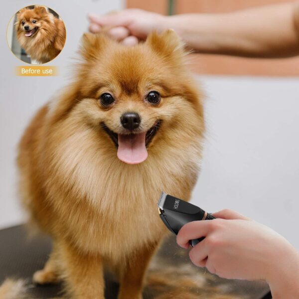 Dog Clippers Professional Heavy Duty Grooming Clipper 3-Speed Low Noise High Power Rechargeable Cordless Pet Tools for Small & Large Dogs Cats Pets with Thick Coats - Image 7