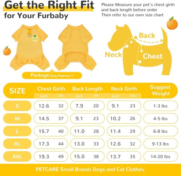 Dog Pajamas Small Dog Shirt Pjs Soft Cotton Puppy Clothes Cute Spring Summer Dog Clothes for Small Dogs Girl Boy Chihuahua Stretchy Dog Onesies for Small Dogs Cats Jumpsuit Outfits - Image 5