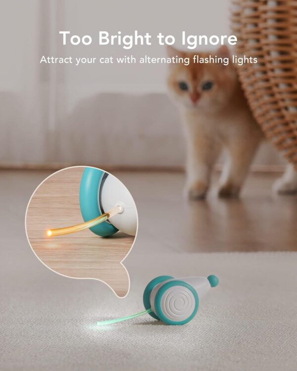 PETLIBRO Interactive Cat Toys for Indoor Cats, Automatic Cat Toy with LED Lights, Cat Mouse Toys, Smart Sensing Moving Electric Cat Toys, USB Rechargeable - Image 4