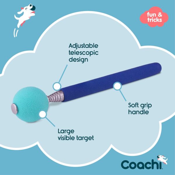 Company of Animals Coachi Target Stick, Telescopic Design with Large Ball for Target, Dog Accessory for Clicker & Agility Training, Teach Commands and Tricks - Image 3