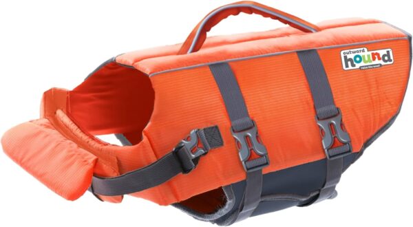 Outward Hound Granby Splash Orange Dog Life Jacket, Small