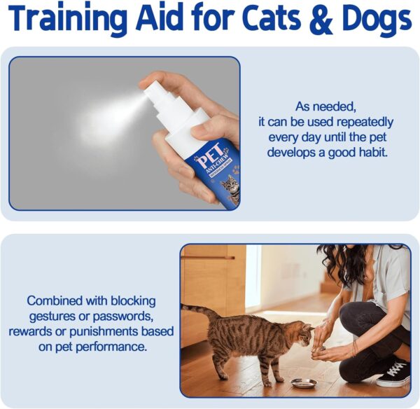 Cat Deterrent Spray. Cat Repellent Indoor for Cat and Kitten. Effective Cat Repellent Spray Training Aid for Furniture, Curtain, Sofa, Floor, Plant and More. Safe for Indoor & Outdoor Use. 120ML - Image 7