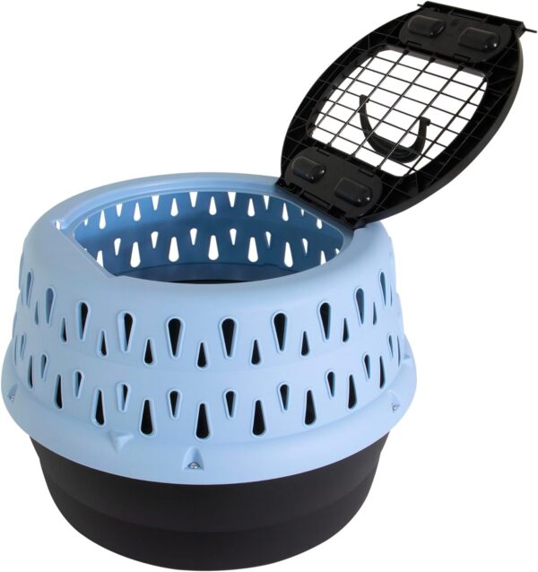 Petmate Get-A-Round Kennel for Cats, up to 20 Pounds, Blue, 19 Inches Wide