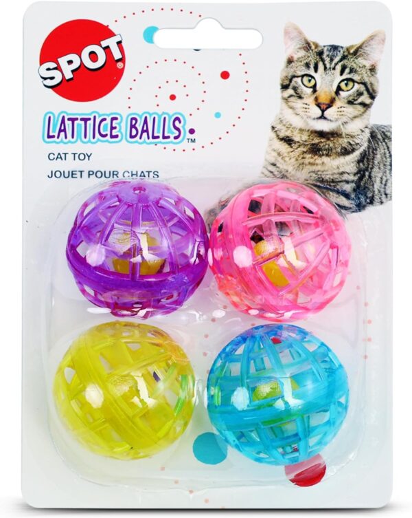 SPOT by Ethical Products - Classic Cat Toys for Indoor Cats - Interactive Cat Toys Balls Mice Catnip Toys - Alternative to Wand Toys and Electronic Cat Toys - Lattice Ball Multi Pack Small - Image 7