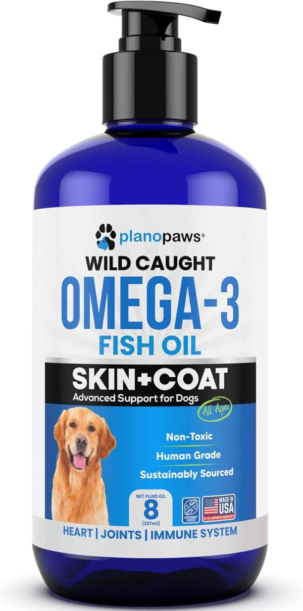 Omega 3 Fish Oil for Dogs - Better Than Salmon Oil for Dogs - Dog Fish Oil Supplement for Shedding, Allergy, Itch Relief - Supports Dry Skin, Joints - Dog Skin and Coat Supplement - Fish Oil Liquid - Image 8