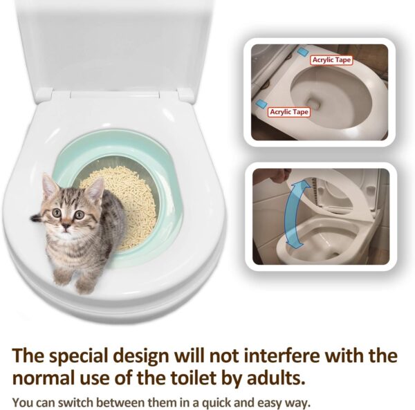 Cat Toilet Training System 2022 - Teach Cat to Use Toilet Cat Toilet Training Kit - Image 3