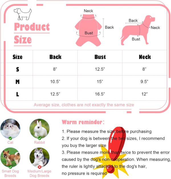 6 Pack Dog Clothes for Small Dogs Boy and Girl, Soft and Breathable Puppy Kitten Dog Shirts with Letters for Pet Dogs Cats, Summer Dog T-Shirts Apparel Sleeveless Vests for Chihuahua Yorkies - Image 2