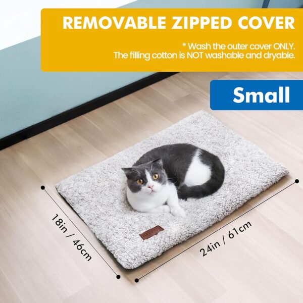 Self Warming Cat Bed Self Heating Cat Dog Mat 24 x 18 inch Extra Warm Thermal Pet Pad for Indoor Outdoor Pets with Removable Cover Non-Slip Bottom Washable - Image 5