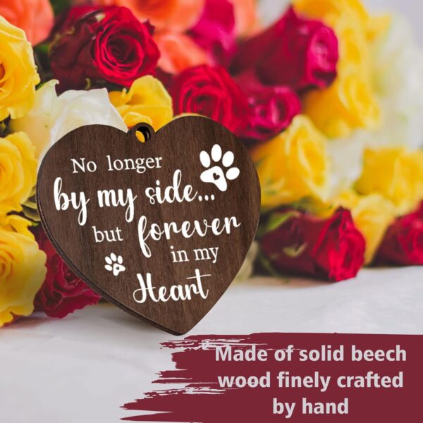 Pet Memorial Gifts for Dogs Cats - Rotating Wooden Picture Frame for 4x6 Photo - Dog Memorial Gifts for Loss of Dog - Loss of Dog Sympathy Gift - Dog Bereavement Remembrance Picture Frame - Image 2